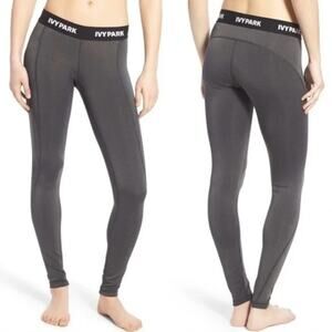 Ivy Park Leggings Grey Medium Name on Waistband Shimmery